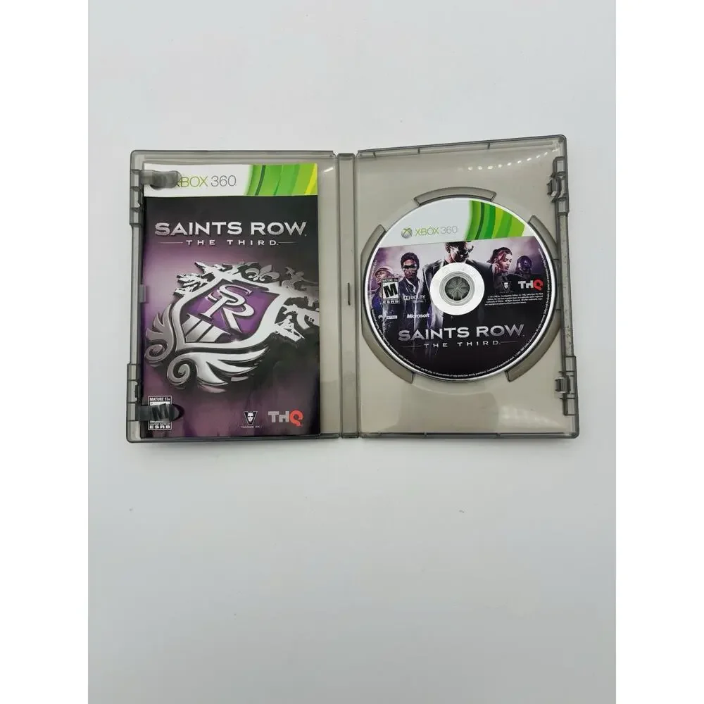 Saints Row The Third XBOX 360 2011 THQ Action Shooter Tested Complete CIB VG